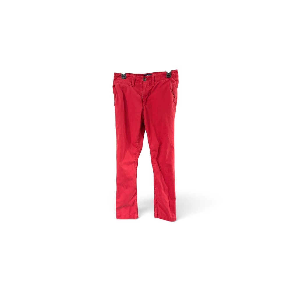 American Eagle‎ Outfitters Mens Red Slim Straight Chino Pants 30x30 Cotton